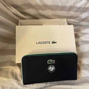 Lacoste zip around wallet